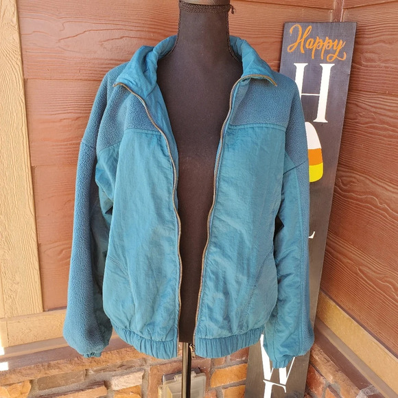 Wild Fable Women's Fleece Bomber Jacket Size Medium EUC - Picture 10 of 13